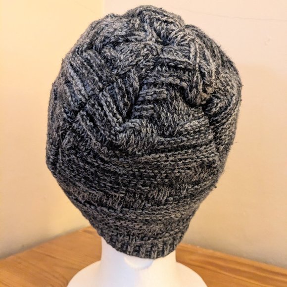 Calvin Klein Thick Marled Knit Gray Winter Hat Beanie Warm & Comfy - Picture 5 of 6